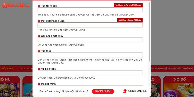 Hướng dẫn đăng ký và đăng nhập vào Vn68 - Vn68
